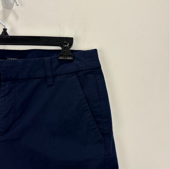 J.Crew 9" Frankie Bermuda Chino Short Cotton Mid Rise Navy Classic Womens US 6 - Picture 9 of 14